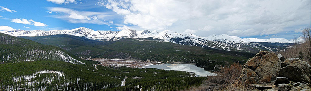 Panorama of the Ten Mile Range from Boreas Pass