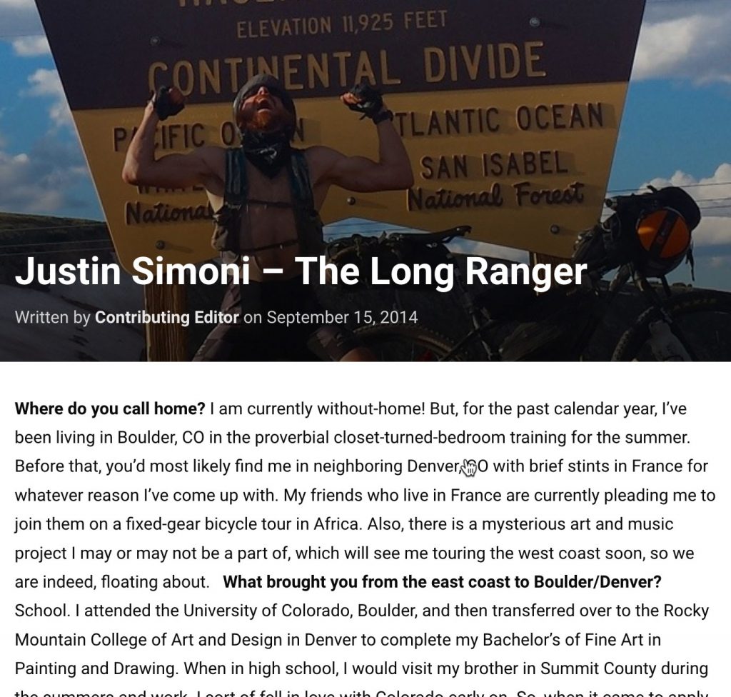 Justin Simoni – The Long Ranger