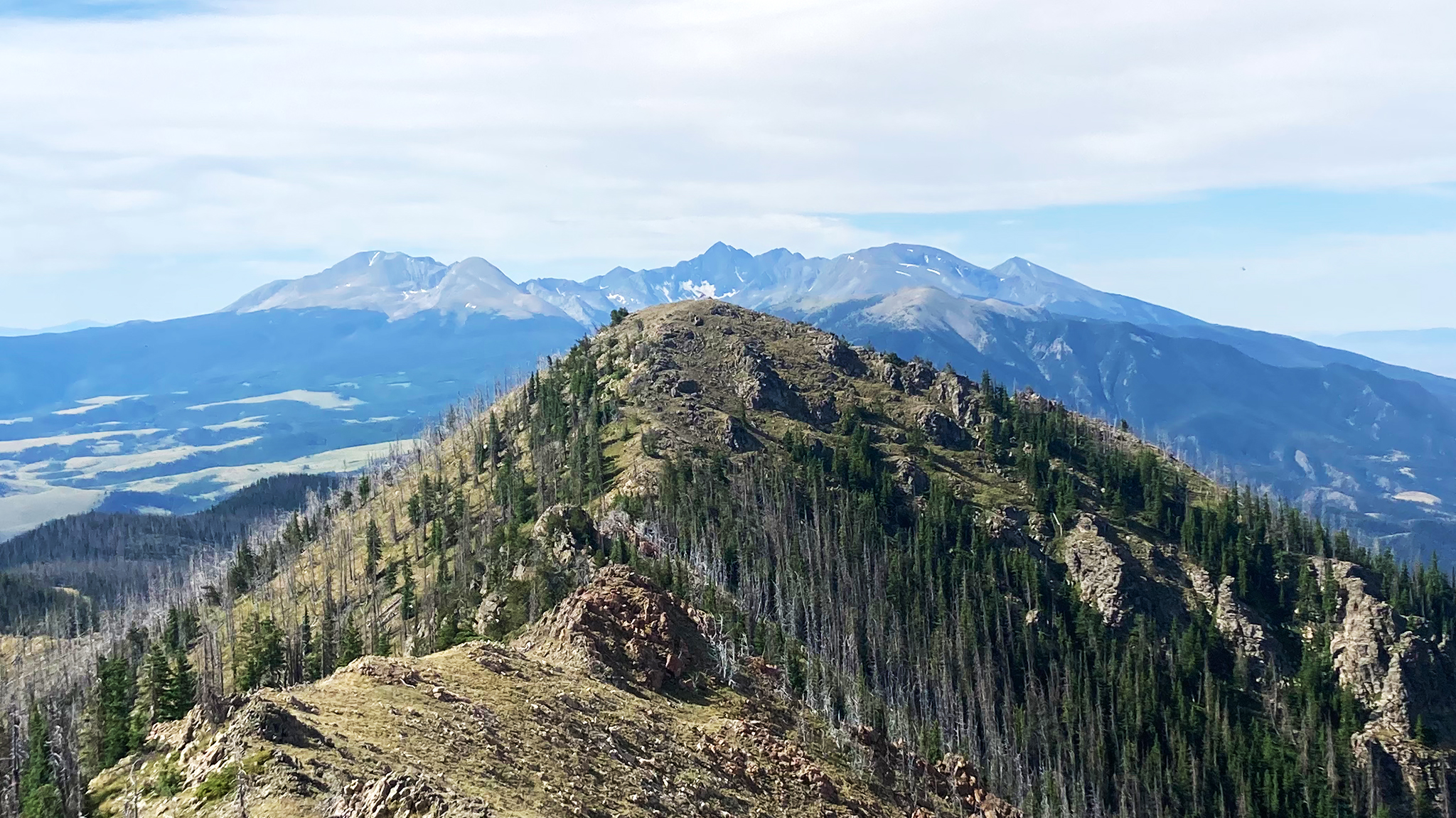 Mount Zwischen with the Sierra Blanca Massif awaiting in the background