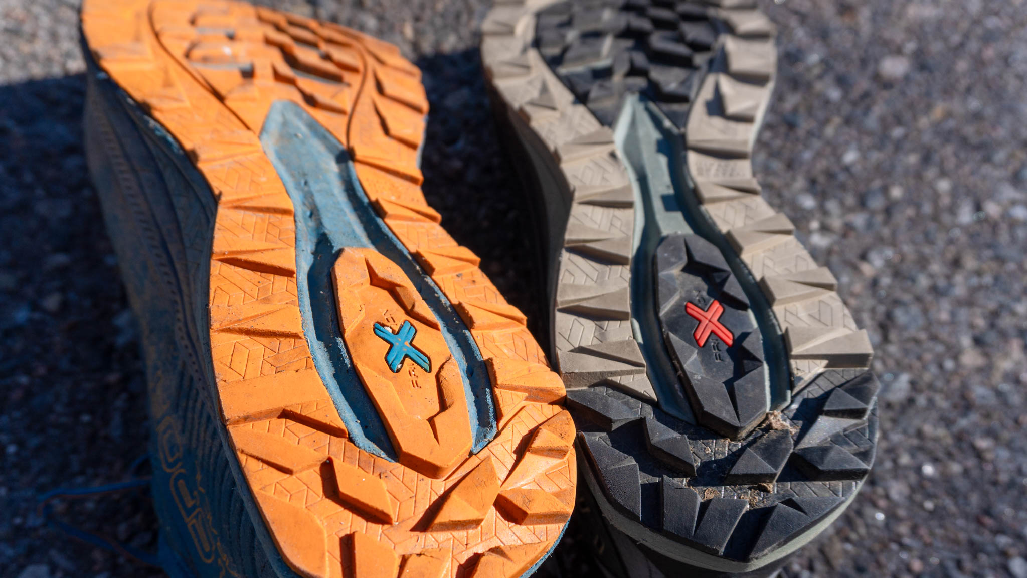 Those the tread pattern is the same, the Karacal (left) and Jackal II (right) use different rubber compounds. The Karacal has been run in far longer than the Jackal II, but shows little difference in wear. 
