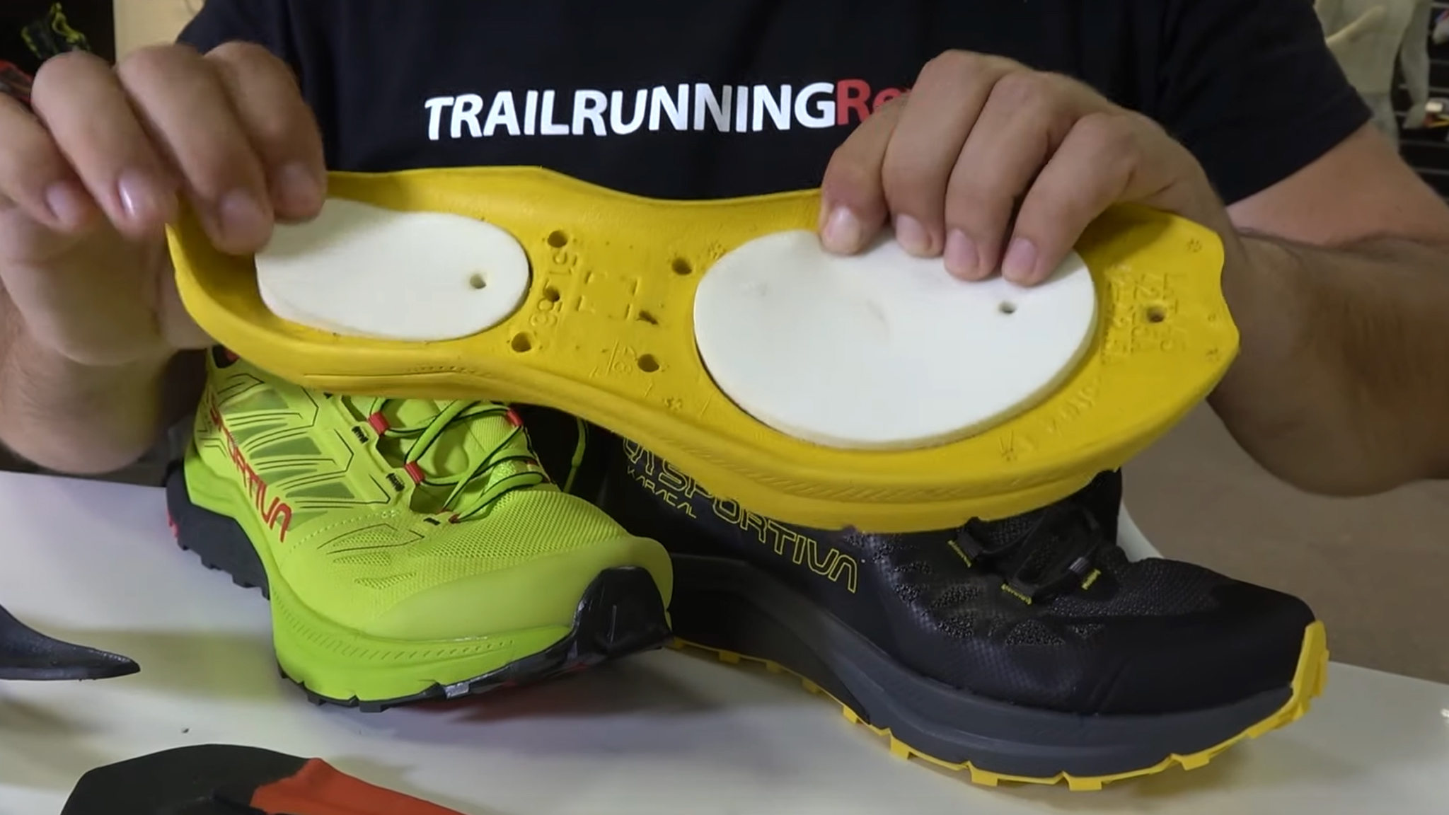 Actual components of the La Sportiva Jackal II courtesy of trailrunningreview.com