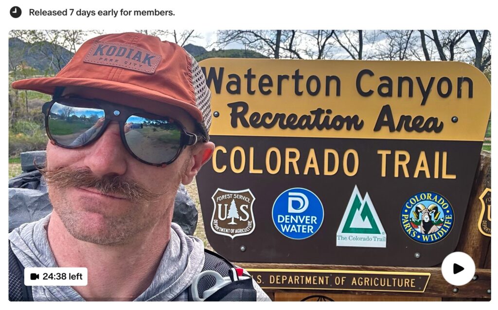 Twenty-Four Hour Challenge on the Colorado Trail on Patreon