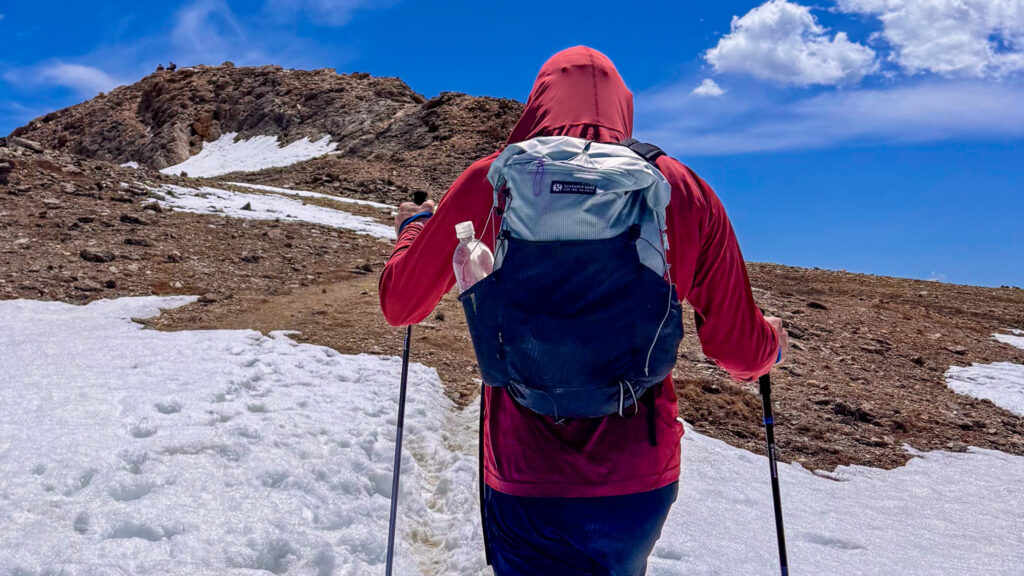 The Grit 28 is small enough to be used as a day pack and while reconnoitering the Nolan's 14 route, it became an advantage to use the same pack on the day trips as I will on the actual attempt, as I was already getting used to the pack's fit and feel