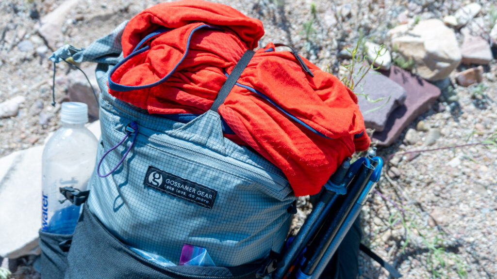 There's not a lot of extra webbing on the single top strap, but there is enough to secure an extra layer on top