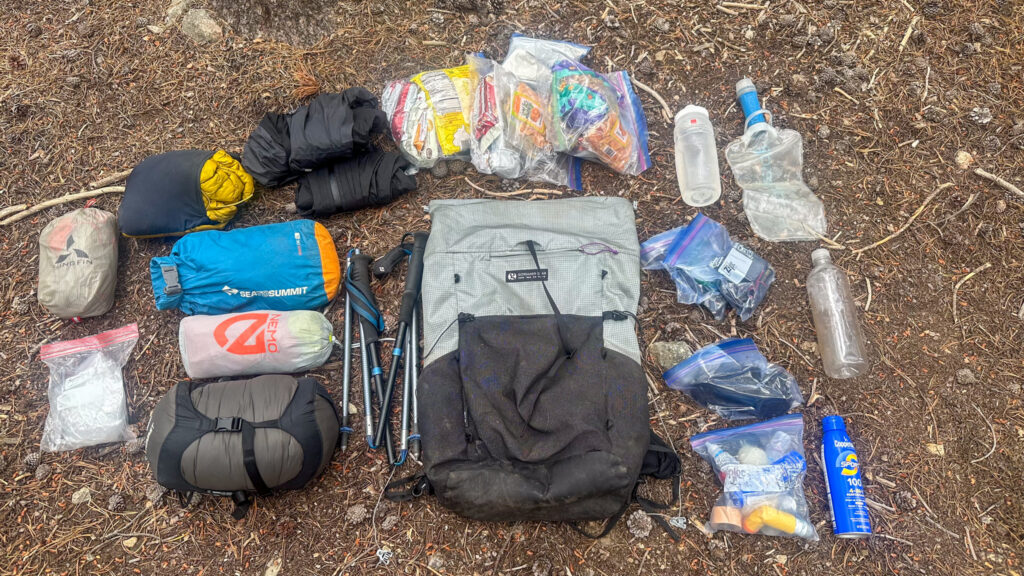 A sub 10lb pack out for yet another Nolan's 14 recon mission in the Sawatch