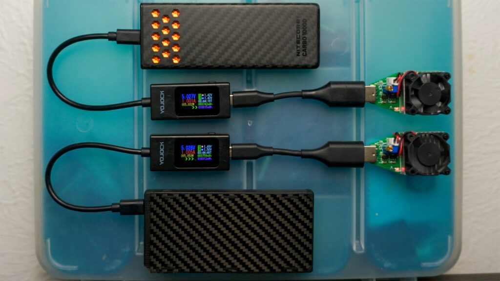 Discharge test Carbo 10k Gen2 up top; NB 10K Gen3 below