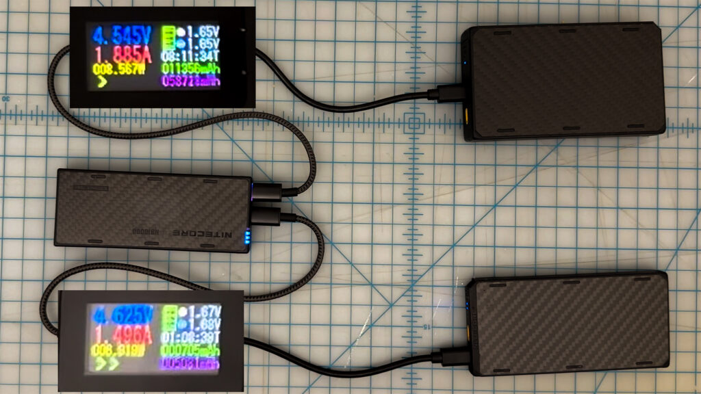 Charging two devices will lower the max charging rate to 15W shared between the two devices.